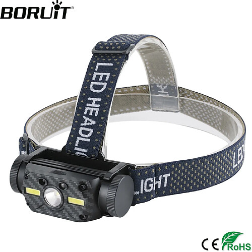 Universal B34 XM L2 + 2 * COB LED Capteur de mouvement IR Phares 4000lm Rechargeable Tête étanche Torche de coupe Camping Chasse |