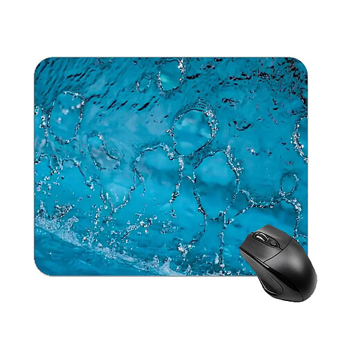 Universal Pad de souris imprimé à l'eau bleue aqua pour ordinateur portable