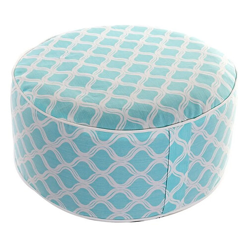 Repose-pied DKD Home Decor Bleu ciel Océan (53 x 53 x 23 cm)