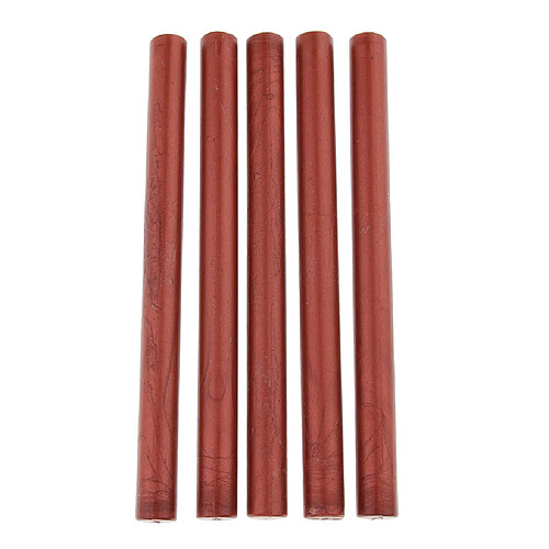 5pcs ronde cire à cacheter bâton de cachet colle pour outils de fête de mariage rouge d'or