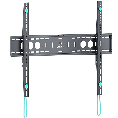 ONKRON Support Mural TV 60 Pouces - 110 Pouces TV & Ecran, Support Mural TV Fixe Poids de 120 kg, Accroche Television Mural VESA 200x200 - VESA 900x600/Fixation Television Murale Universel UF12-B Noir