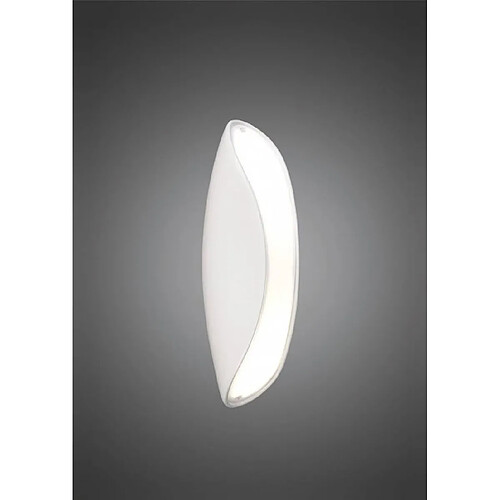 Luminaire Center Applique murale Pasion 2 Ampoules E27, blanc brillant/arylique blanc/chrome poli