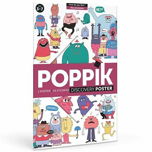 Jeu créatif Poppik Discovery Sticker Les Émotions