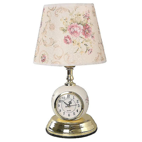 Universal Lampe, horloge moderne, lampe de bureau, nuit.(Or)