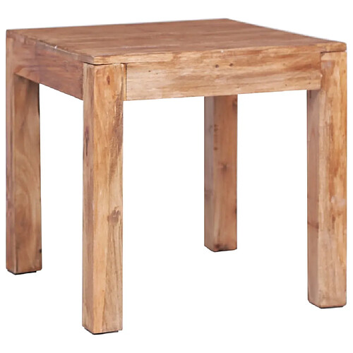 vidaXL Table basse 53x50x50 cm bois d'acajou massif