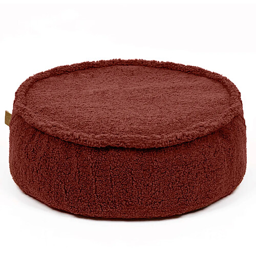 MeowBaby Bearly Ronde Pouf pour Enfants, Marron