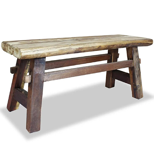 Helloshop26 Banc banquette bois de récupération massif 100 x 28 x 43 cm 02_0021234