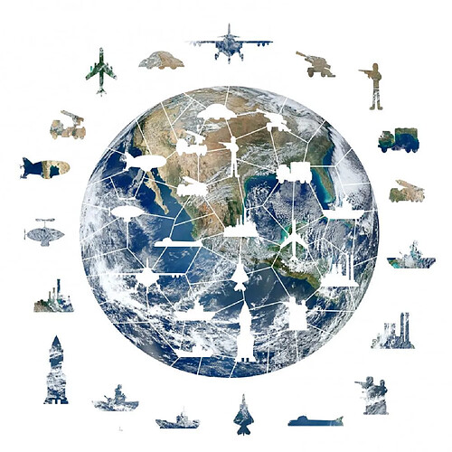 Universal Idées irrégulières Avions Yachts 3D Terre Puzzles Puzzles Jouets éducatifs pour enfants Cadeaux d'anniversaire pour enfants Concours de cerveau Artisanat délicat |