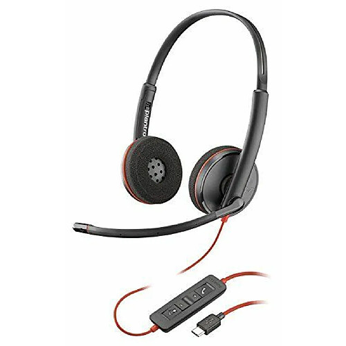 Koba Films Video Plantronics Blackwire 3200 Mono Filaire UC casque Stéréo USB-C