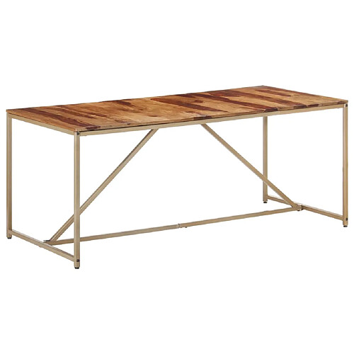 vidaXL Table à manger 180x90x76 cm Bois massif