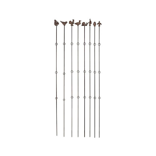 Esschert Design Supports à plantes verticaux (Lot de 8) Hauteur 175 cm