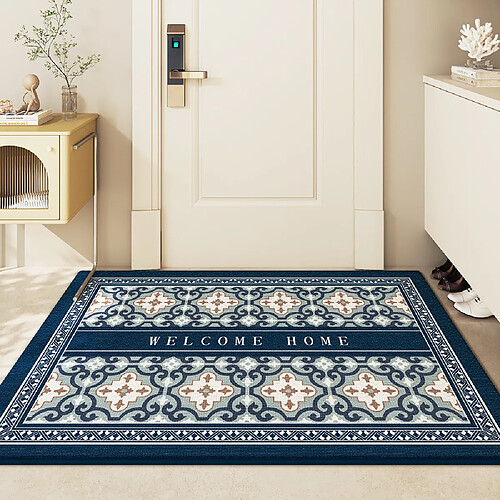 LUUCOZK Tapis de porte avant antidérapants pour entrée intérieure – Motif 4-120x180cm