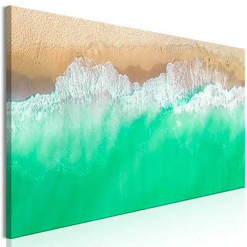 Paris Prix Tableau Imprimé Coast Narrow Green 45 x 135 cm