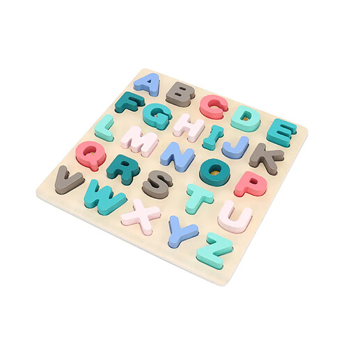 Mobili Rebecca Jeu Puzzle Lettres de l'Alphabet pour Enfants Rebecca Mobili Jambo À partir de 3 ans Bois Multicolore 2,5x30x30