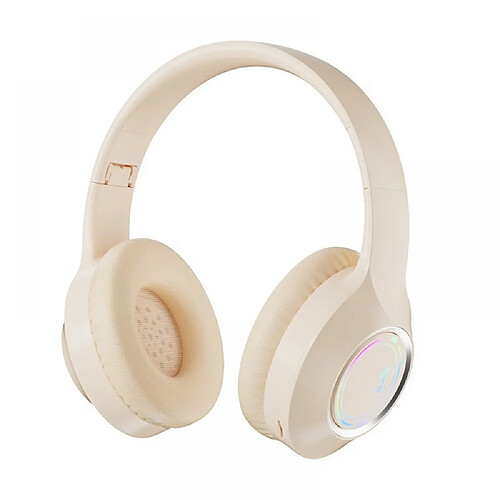 General Casque Bluetooth sur l'oreille, casque stéréo pliable léger sans fil et filaire avec micro, contrôle du volume, casque Bluetooth 5.3 pour iPad/voyage/tablette/PC(blanc)