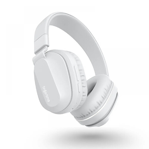 General Casque Bluetooth - Casque à suppression active du bruit / Autonomie de la batterie de 22 heures / Casque de voyage pliable et casque supra-auriculaire, appels clairs, audio sans fil haute résolution(blanc)