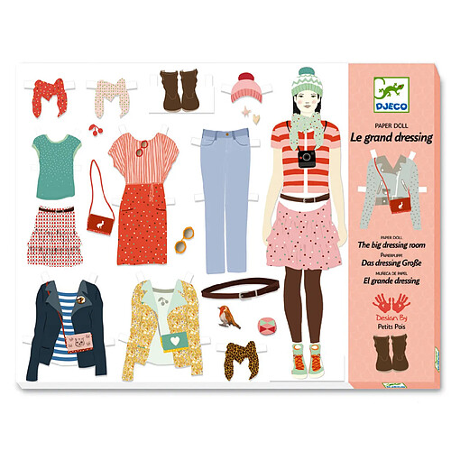 Djeco Kit créatif Au bonheur des filles : Oh! la mode : Le grand dressing