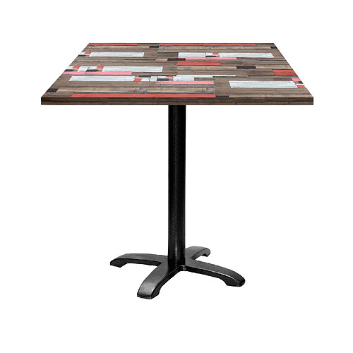 Restootab Table 70x70cm - modèle Bazila bois redden wood