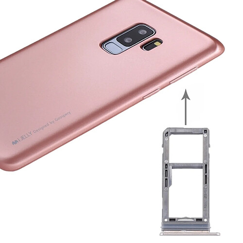 Wewoo Tiroir de Carte SIM argent pour Samsung Galaxy Note 8 SIM / Micro SD Plateau Pièce détachée