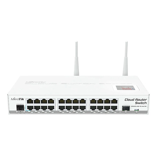 Cloud Router Switch MikroTik CRS125 2.4GHz PoE Blanco (CRS125-24G-1S-2HnD-IN)