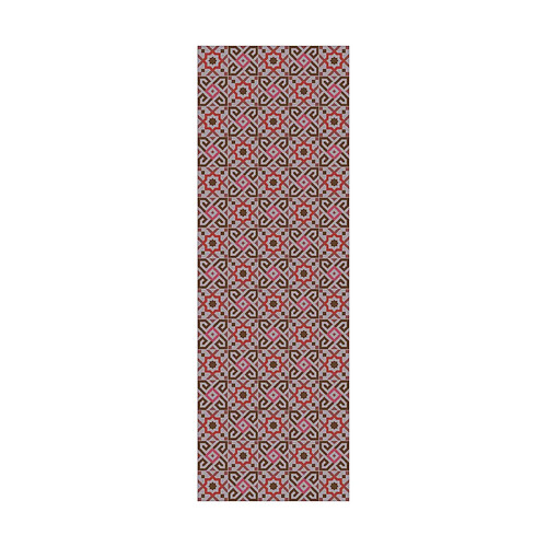 Alter Chemin de cuisine, 100% Made in Italy, Tapis antitache avec impression numérique, Tapis antidérapant et lavable, Modèle géométrique - Arezzo, 280x52 cm