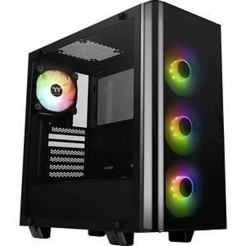 THERMALTAKE Tour midi Boîtier PC Thermaltake View 21 Tempered Glass RGB Plus noir