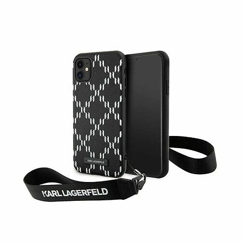 Karl Lagerfeld KLHCN61SAKLMBSK Coque rigide pour iPhone 11 / Xr 6,1`` Noir