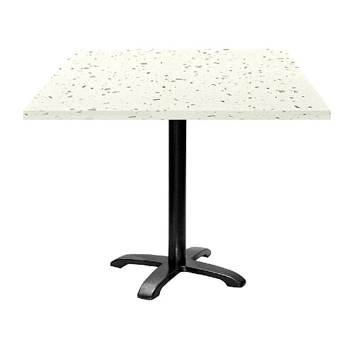 Restootab Table 90x90cm - modèle Bazila terrazzo cassata