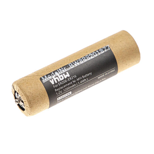 vhbw batterie remplacement pour Panasonic WER213L2504 pour rasoir tondeuse à cheveux (1200mAh, 1,2V, NiMH)