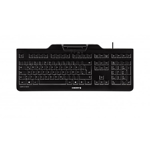 CHERRY Clavier (+cart puces) KC-1000 SC USB noir AZERTY (BE)