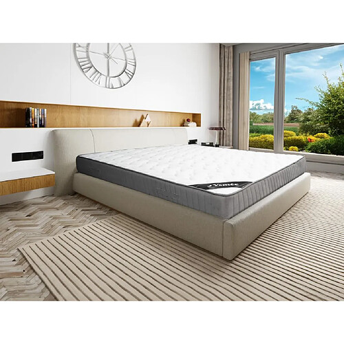 Vente-Unique Matelas 180 x 200 cm mousse HR et accueil latex ép.30cm - MALINO de YSMÉE