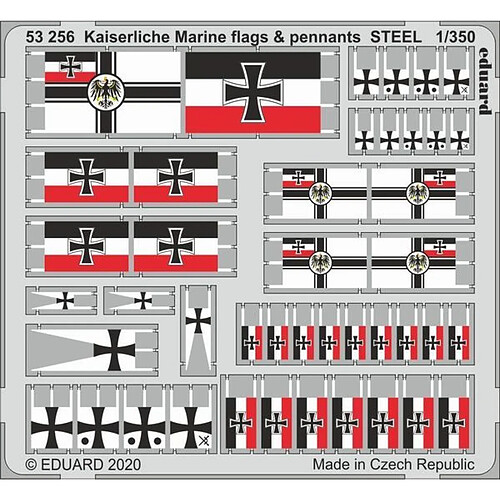 Kaiserlische Marine flags & pennants STEEL - 1:350e - Eduard Accessories