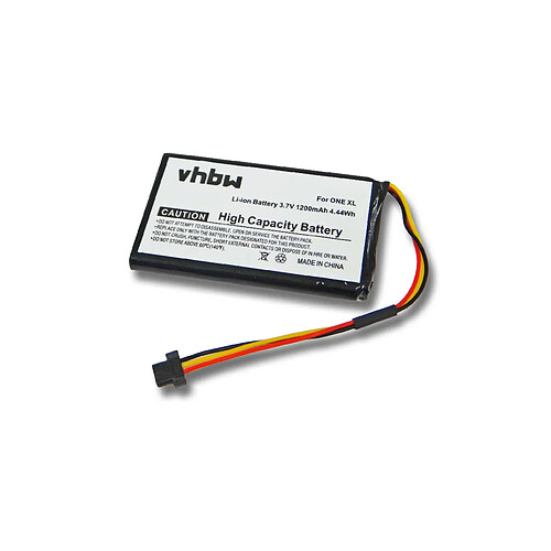 vhbw Li-Ion batterie 1200mAh (3.7V) pour navigateur, GPS TomTom Go 50, 60 comme CP553450 1ICP6//34/50, TIAN YU 4.07Wh, P/N:AHA11111009