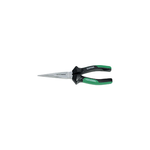 Heytec Heyco HEYCO Pince à becs plats, droite, longueur: 160mm, vert/noir ()