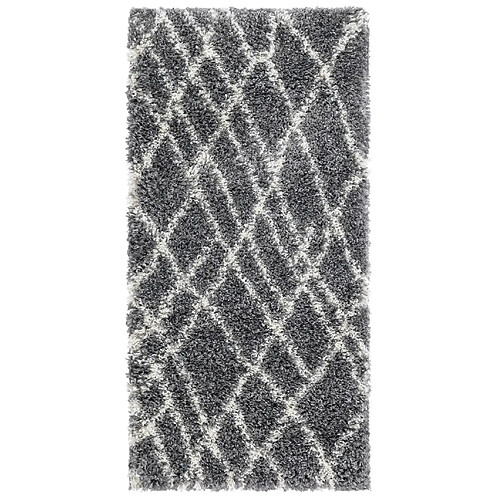 Hadorn Tapis shaggy 305x80 gris pierre Lachen Fence