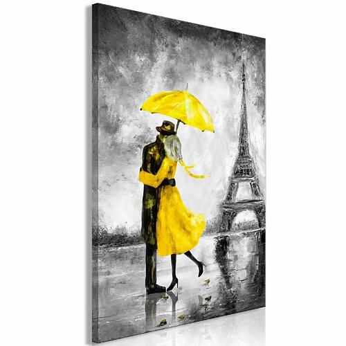 Paris Prix Tableau Imprimé Paris Fog Yellow 80 x 120 cm