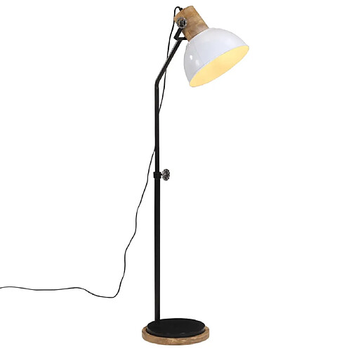 vidaXL Lampadaire 25 W blanc 30x30x100-150 cm E27