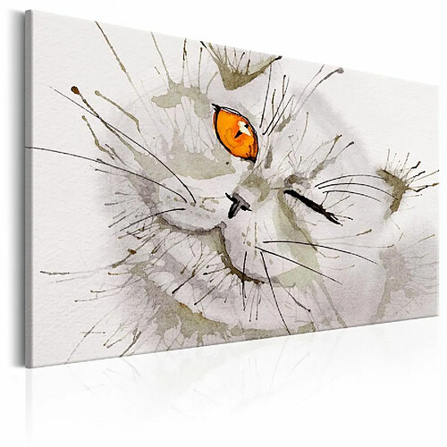 Paris Prix Tableau Imprimé Grey Cat 80 x 120 cm