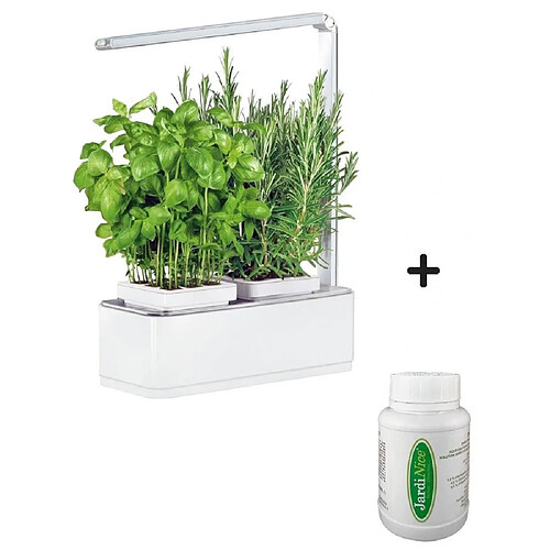 Jardinice Jardinière avec lampe led intégrée Mini potager + engrais 250 ml.