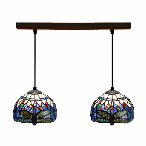 Suspension Viro Bleu Fer 60 W 50 x 20 x 20 cm