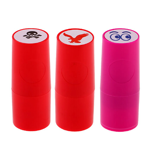 3pcs Tampon Marqueur Balle de Golf ,Séchage Rapide Différents Motifs Lumineux Impression Durable Sceau Cadeau