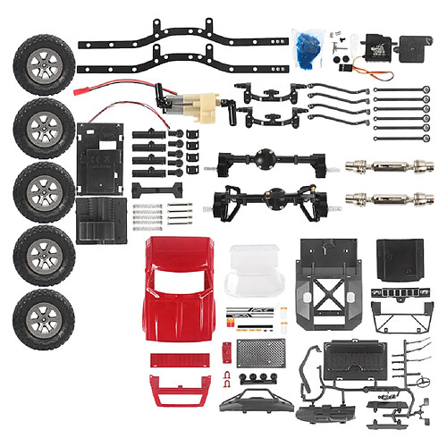 Kit non assemblé de voiture RC 1:16 Version à essieu