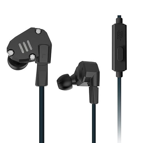 Wewoo Ecouteur Kit Mains libre noir pour iPhone, iPad, Galaxy, Huawei, Xiaomi, LG, HTC et Autres Smart 1.2 m 3.5mm Hanging Oreille Conception De Sport In-Ear Style Contrôle Du Fil Écouteur,