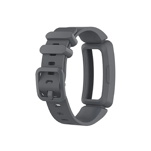 Wewoo Bracelet pour montre connectée en silicone Smartwatch Fitbit Inspire HR Gris