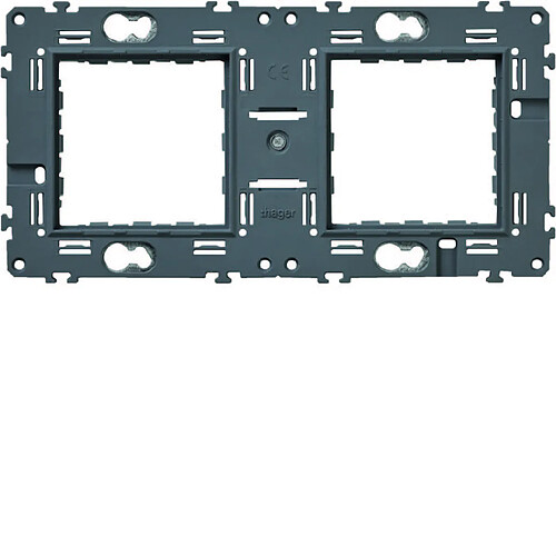 support double - horizontal et vertical - entraxe 71 mm - hager gallery wxa464