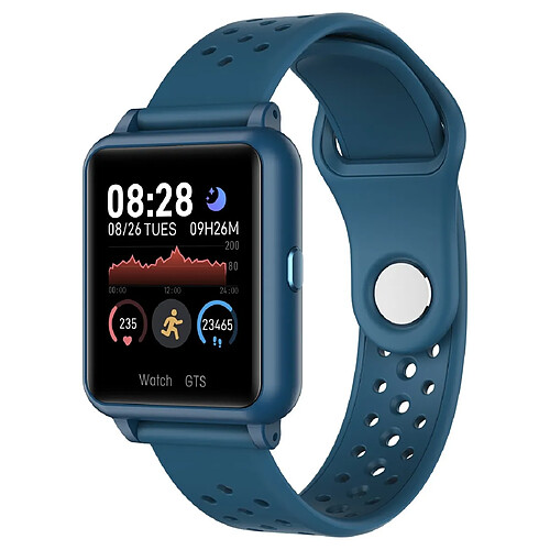 Wewoo Montre connectée Smartwatch P8 de 1,3 pouces avec écran couleur IPSsurveillance de la fréquence cardiaque / pression artérielle / surveillance du sommeil / Oxymètre bleu clair