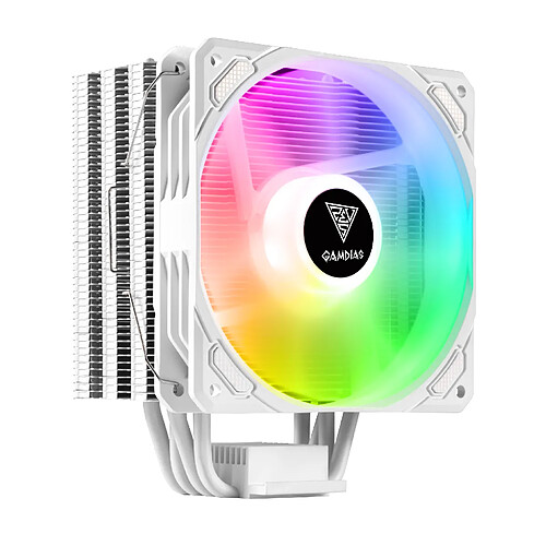 GAMDIAS Ventilateur processeur Boreas E1-410 RGB (Blanc)