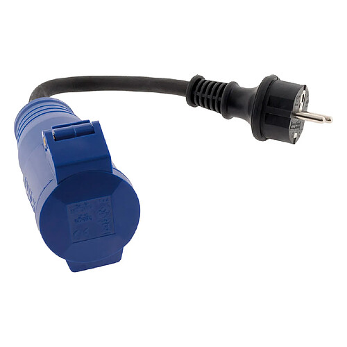 Adaptateur caravane femelle CEE17 en mâle 16A - Zenitech