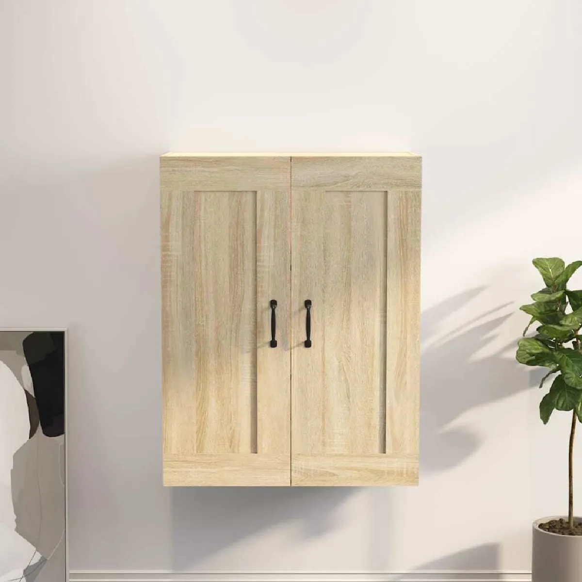 Maison Chic Armoire murale suspendue,Meuble de Rangement pour salon,cuisine Chêne sonoma 69,5x32,5x90 cm -MN76308