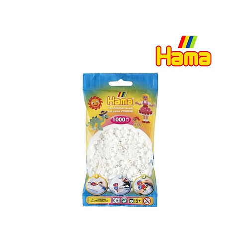 HAMA Perles en sachet - Blanc